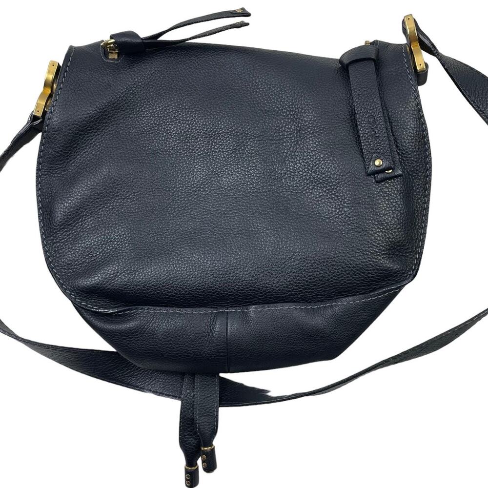 💎✨BEAUTIFUL✨💎Authentic Chloe Marcie Round Crossbody Bag Black - Picture 6 of 9